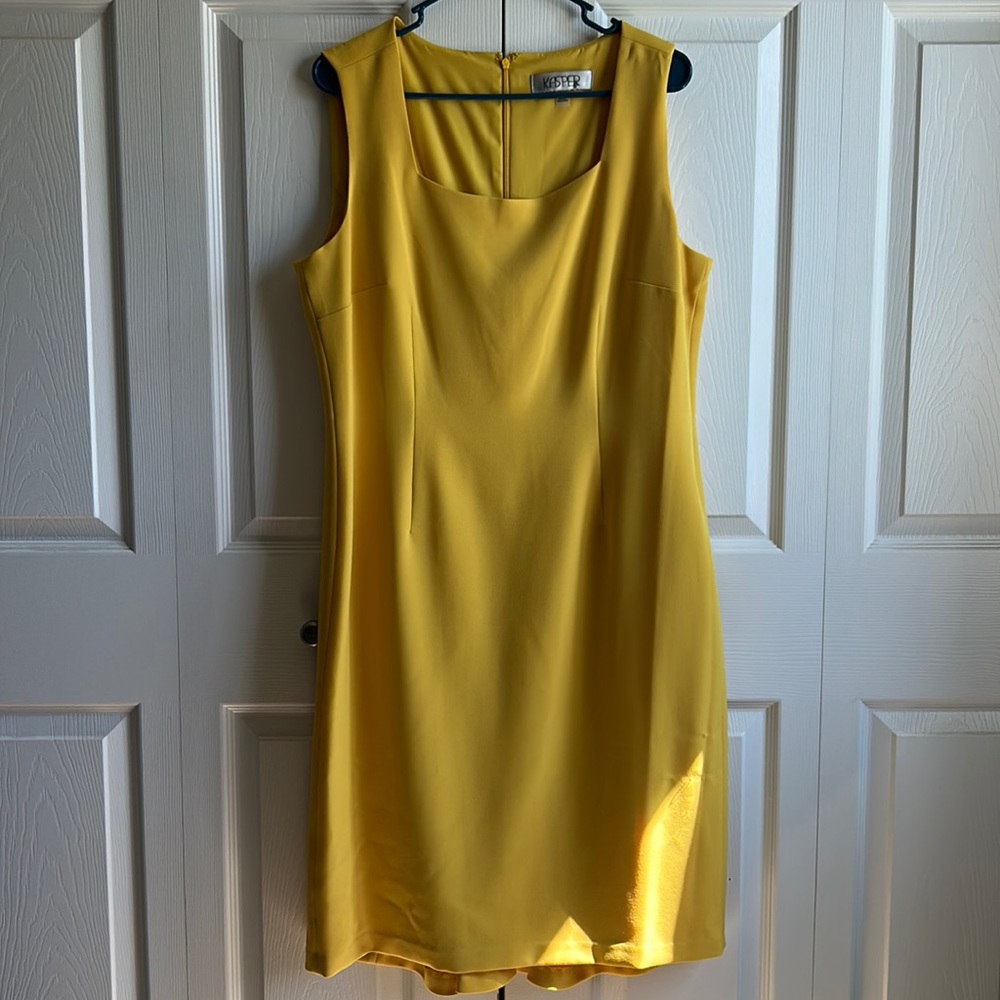 Yellow Kasper summer dress Size 14